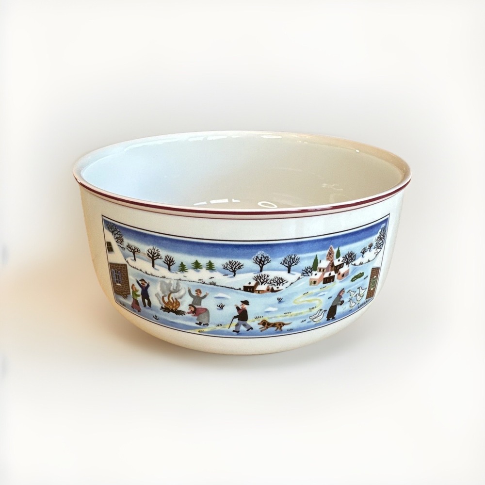 Villeroy & Boch‎ Naif Christmas 7.75 Inch Vegetable Side Serving Bowl Dish NEW
